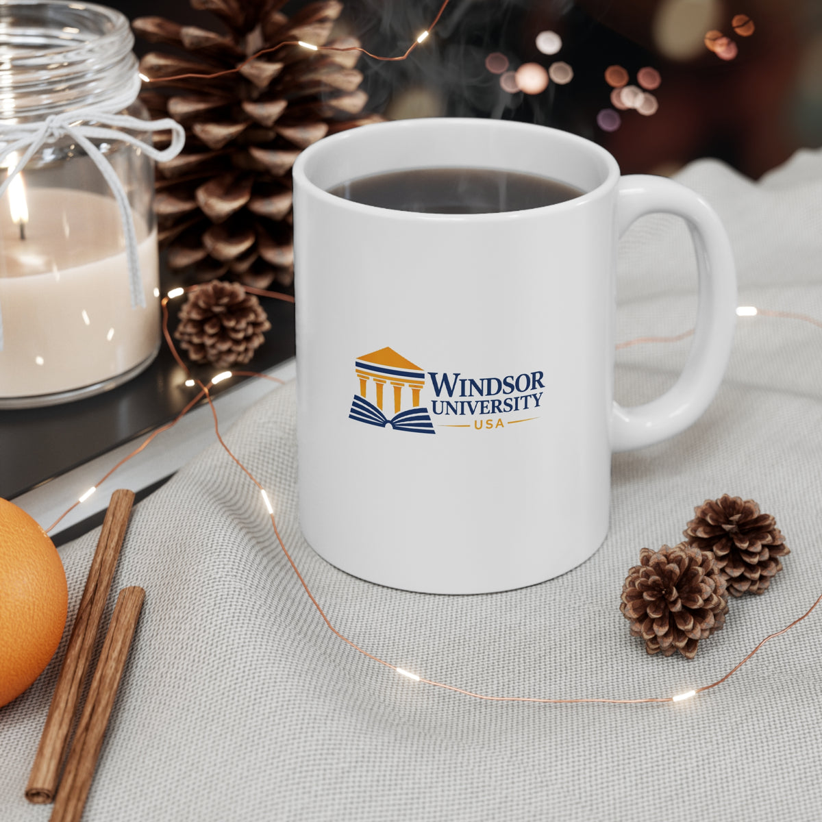 Coffee Mug - Tiny Retro Sunset Illustration