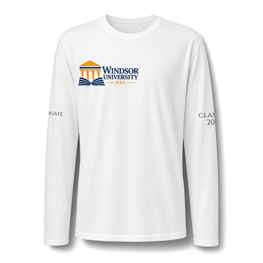Windsor University Class of 2026 Long Sleeve T-Shirt — Commencement Graduate Shirt